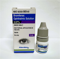 Bromfenac Sodium Ophthalmic; Solution/Drops 0.07%