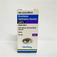 Bromfenac Sodium Ophthalmic; Solution/Drops 0.07%